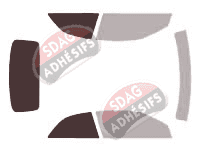 Gabarit vitrage - kit 3/4 arrière - Audi A3 (2) Cabriolet 2 portes (2008 - 2014) Gabarit vitrage - kit 3/4 arrière - Audi A3 (2) Cabriolet 2 portes (2008 - 2014)