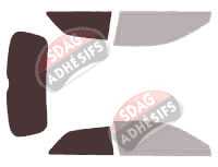 Gabarit vitrage - kit 3/4 arrière - Audi A3 (3) 3 portes (2012 - 2020) Gabarit vitrage - kit 3/4 arrière - Audi A3 (3) 3 portes (2012 - 2020)