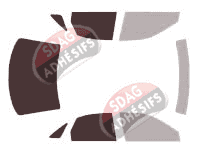 Gabarit vitrage - kit 3/4 arrière - Audi A4 (1) Berline 4 portes (1994 - 2001) Gabarit vitrage - kit 3/4 arrière - Audi A4 (1) Berline 4 portes (1994 - 2001)