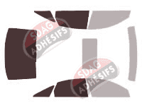 Gabarit vitrage - kit 3/4 arrière - Audi A6 (3) Berline 4 portes (2004 - 2011) Gabarit vitrage - kit 3/4 arrière - Audi A6 (3) Berline 4 portes (2004 - 2011)