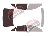 Gabarit vitrage - kit 3/4 arrière - Audi A6 (5) Berline 4 portes (depuis 2019) Gabarit vitrage - kit 3/4 arrière - Audi A6 (5) Berline 4 portes (depuis 2019)