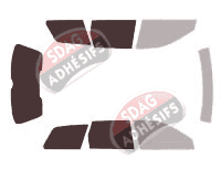 Gabarit vitrage - kit 3/4 arrière - Audi A6 (2) Allroad Break 5 portes (2000 - 2006) Gabarit vitrage - kit 3/4 arrière - Audi A6 (2) Allroad Break 5 portes (2000 - 2006)