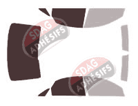 Gabarit vitrage - kit 3/4 arrière - Audi A8 (3) Courte Berline 4 portes (2010 - 2017)