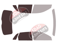Gabarit vitrage - kit 3/4 arrière - Audi Q3 (2) 5 portes (depuis 2019)