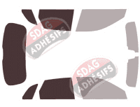 Gabarit vitrage - kit 3/4 arrière - Audi Q5 (2) 5 portes (2016 - 2024)