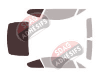 Gabarit vitrage - kit 3/4 arrière - Bentley Continental (1) GT Coupé 2 portes (2003 - 2010)