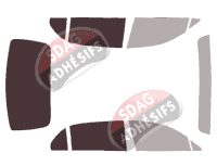 Gabarit vitrage - kit 3/4 arrière - Bentley Flying Spur (1) Berline 4 portes (2013 - 2020)