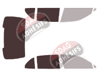 Gabarit vitrage - kit 3/4 arrière - Bentley Mulsanne Berline 4 portes (2010 - 2020)