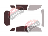 Gabarit vitrage - kit 3/4 arrière - Bmw XM (1) 5 portes (depuis 2022) Gabarit vitrage - kit 3/4 arrière - Bmw XM (1) 5 portes (depuis 2022)