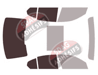 Gabarit vitrage - kit 3/4 arrière - Bmw Serie 3 (7) Berline 4 portes (depuis 2019)