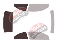 Gabarit vitrage - kit 3/4 arrière - Bmw Serie 3 (5) CC Cabriolet 2 portes (2007 - 2014)