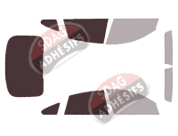 Gabarit vitrage - kit 3/4 arrière - Bmw Serie 4 / i4 (1) GranCoupé Berline 4 portes (2014 - 2021)