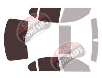 Gabarit vitrage - kit 3/4 arrière - Bmw Serie 5 / i5 (5) Berline 4 portes (2003 - 2010) Gabarit vitrage - kit 3/4 arrière - Bmw Serie 5 / i5 (5) Berline 4 portes (2003 - 2010)