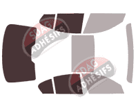 Gabarit vitrage - kit 3/4 arrière - Bmw Serie 5 / i5 (8) Berline 5 portes (2017 - 2023)