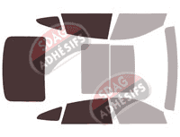 Gabarit vitrage - kit 3/4 arrière - Bmw Serie 6 (4) Gran Tourismo Berline 5 portes (depuis 2018)