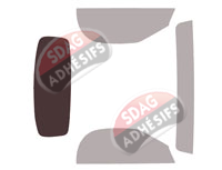 Gabarit vitrage - kit 3/4 arrière - Bmw Z4 (3) Roadster Cabriolet 2 portes (depuis 2019)