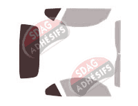 Gabarit vitrage - kit 3/4 arrière - Bmw Z4 (2) CC Cabriolet 2 portes (2009 - 2018)