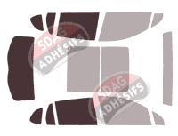 Gabarit vitrage - kit 3/4 arrière - Buick Envision (1) 5 portes (2015 - 2020) Gabarit vitrage - kit 3/4 arrière - Buick Envision (1) 5 portes (2015 - 2020)