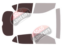 Gabarit vitrage - kit 3/4 arrière - Buick Encore (2) GX 5 portes (depuis 2020) Gabarit vitrage - kit 3/4 arrière - Buick Encore (2) GX 5 portes (depuis 2020)