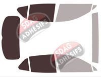 Gabarit vitrage - kit 3/4 arrière - Buick Envision (2) 5 portes (depuis 2021)