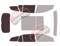 Gabarit vitrage - kit 3/4 arrière - Buick Regal (6) Tour X 5 portes (2017 - 2021)