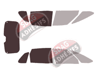 Gabarit vitrage - kit 3/4 arrière - Citroën C4 (1) Picasso 5 portes (2006 - 2013) Gabarit vitrage - kit 3/4 arrière - Citroën C4 (1) Picasso 5 portes (2006 - 2013)