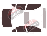 Gabarit vitrage - kit 3/4 arrière - Cadillac ATS 4 portes (2012 - 2019)