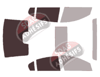 Gabarit vitrage - kit 3/4 arrière - Holden Commodore (4) Berline 4 portes (2013 - 2017) Gabarit vitrage - kit 3/4 arrière - Holden Commodore (4) Berline 4 portes (2013 - 2017)