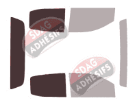 Gabarit vitrage - kit 3/4 arrière - Chevrolet Colorado (2) Crew Cab Pick-up 4 portes (2013 - 2023) Gabarit vitrage - kit 3/4 arrière - Chevrolet Colorado (2) Crew Cab Pick-up 4 portes (2013 - 2023)