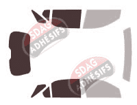 Gabarit vitrage - kit 3/4 arrière - Chevrolet Equinox (2) 5 portes (2010 - 2017) Gabarit vitrage - kit 3/4 arrière - Chevrolet Equinox (2) 5 portes (2010 - 2017)