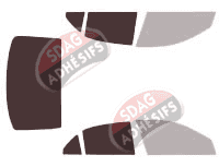 Gabarit vitrage - kit 3/4 arrière - Chevrolet Malibu (8) Berline 4 portes (2012 - 2016)