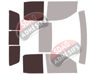 Gabarit vitrage - kit 3/4 arrière - Chevrolet Silverado (4) Double Cabine HD Pick-up 4 portes (depuis 2019) Gabarit vitrage - kit 3/4 arrière - Chevrolet Silverado (4) Double Cabine HD Pick-up 4 portes (depuis 2019)