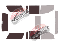 Gabarit vitrage - kit 3/4 arrière - Chevrolet Tahoe (4) XL 5 portes (2014 - 2020)