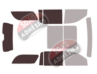 Gabarit vitrage - kit 3/4 arrière - Cadillac Escalade (5) ESV 5 portes (depuis 2020)