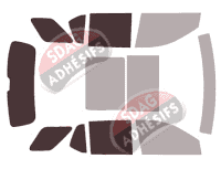 Gabarit vitrage - kit 3/4 arrière - Chevrolet Traverse (1) 5 portes (2017 - 2024) Gabarit vitrage - kit 3/4 arrière - Chevrolet Traverse (1) 5 portes (2017 - 2024)