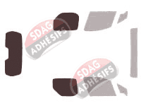 Gabarit vitrage - kit 3/4 arrière - Citroën Berlingo (2) Utilitaire 4 portes (2008 - 2018) Gabarit vitrage - kit 3/4 arrière - Citroën Berlingo (2) Utilitaire 4 portes (2008 - 2018)