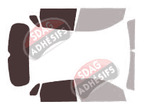 Gabarit vitrage - kit 3/4 arrière - Citroën C4 (2) Air-Cross 5 portes (2012 - 2017) Gabarit vitrage - kit 3/4 arrière - Citroën C4 (2) Air-Cross 5 portes (2012 - 2017)