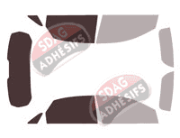 Gabarit vitrage - kit 3/4 arrière - Ds DS7 (1) 5 portes (depuis 2017) Gabarit vitrage - kit 3/4 arrière - Ds DS7 (1) 5 portes (depuis 2017)