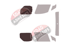 Gabarit vitrage - kit 3/4 arrière - Peugeot Partner (2) Utilitaire 4/5 portes (2008 - 2018) Gabarit vitrage - kit 3/4 arrière - Peugeot Partner (2) Utilitaire 4/5 portes (2008 - 2018)