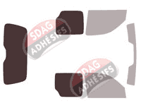 Gabarit vitrage - kit 3/4 arrière - Citroën Berlingo (1) Utilitaire 5 portes (1996 - 2008) Gabarit vitrage - kit 3/4 arrière - Citroën Berlingo (1) Utilitaire 5 portes (1996 - 2008)