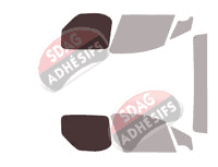 Gabarit vitrage - kit 3/4 arrière - Citroën Berlingo (2) Utilitaire 3/4 portes (2008 - 2018) Gabarit vitrage - kit 3/4 arrière - Citroën Berlingo (2) Utilitaire 3/4 portes (2008 - 2018)