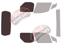 Gabarit vitrage - kit 3/4 arrière - Citroën Berlingo (2) Utilitaire 3 portes (2008 - 2018) Gabarit vitrage - kit 3/4 arrière - Citroën Berlingo (2) Utilitaire 3 portes (2008 - 2018)