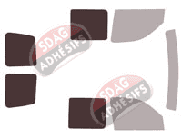 Gabarit vitrage - kit 3/4 arrière - Peugeot Partner (1) Utilitaire 4 portes (1996 - 2008) Gabarit vitrage - kit 3/4 arrière - Peugeot Partner (1) Utilitaire 4 portes (1996 - 2008)