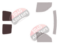 Gabarit vitrage - kit 3/4 arrière - Peugeot Partner (1) Utilitaire 4 portes (1996 - 2008) Gabarit vitrage - kit 3/4 arrière - Peugeot Partner (1) Utilitaire 4 portes (1996 - 2008)