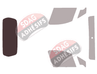 Gabarit vitrage - kit 3/4 arrière - Peugeot Partner (2) Utilitaire 4 portes (2008 - 2018) Gabarit vitrage - kit 3/4 arrière - Peugeot Partner (2) Utilitaire 4 portes (2008 - 2018)