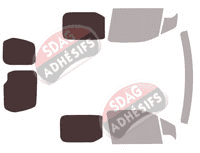 Gabarit vitrage - kit 3/4 arrière - Toyota ProAce City (1) Utilitaire 6 portes (depuis 2020) Gabarit vitrage - kit 3/4 arrière - Toyota ProAce City (1) Utilitaire 6 portes (depuis 2020)