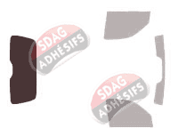 Gabarit vitrage - kit 3/4 arrière - Peugeot Partner (1) Utilitaire 3 portes (1996 - 2008) Gabarit vitrage - kit 3/4 arrière - Peugeot Partner (1) Utilitaire 3 portes (1996 - 2008)