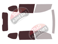 Gabarit vitrage - kit 3/4 arrière - Dacia Jogger (1) 5 portes (depuis 2022) Gabarit vitrage - kit 3/4 arrière - Dacia Jogger (1) 5 portes (depuis 2022)