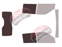 Gabarit vitrage - kit 3/4 arrière - Fiat Doblo (2) Utilitaire 4/5 portes (2009 - 2022) Gabarit vitrage - kit 3/4 arrière - Fiat Doblo (2) Utilitaire 4/5 portes (2009 - 2022)