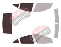 Gabarit vitrage - kit 3/4 arrière - Fisker Karma Berline 4 portes (2012 - 2017) Gabarit vitrage - kit 3/4 arrière - Fisker Karma Berline 4 portes (2012 - 2017)